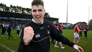 <p>Ian Maguire of Cork celebrates after his side's victory over Meath at Páirc Ui Rinn. Pic: Seb Daly/Sportsfile</p>
