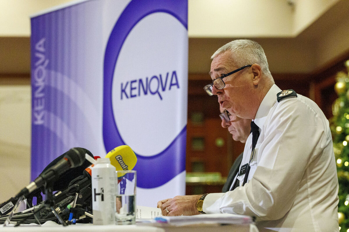 Kenova chief Iain Livingstone (left) and Police Service of Northern Ireland (PSNI) Chief Constable Jon Boutcher speaking to the media at the Stormont Hotel, in Belfast, following the publication of the final Kenova report on December 9, 2025. Picture: PA