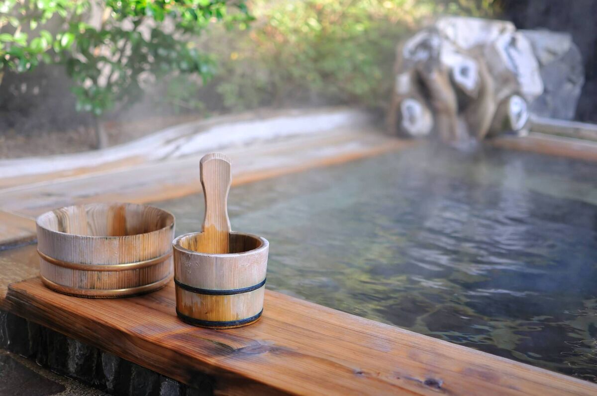 An onsen is a natural hot spring, geothermally-heated water that fills a natural or artificial pool in which you bathe.