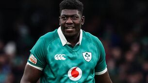 <p>Edwin Edogbo was targeted with online racist abuse after making his debut for Ireland in the Six Nations clash against Italy. Picture: Inpho/Billy Stickland</p>