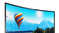 Modern curved 4K UltraHD TV