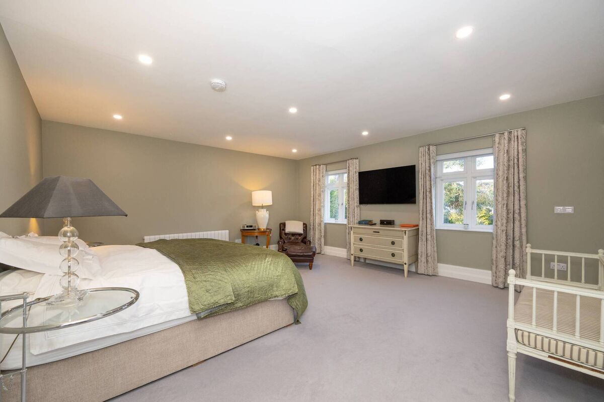 The principal bedroom was extended into a suite