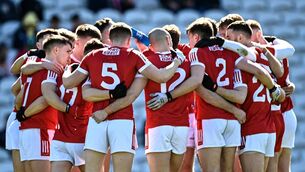 <p>Cork players huddle before the Allianz Football League Division 2 match between Cork and Derry. Pic: Eóin Noonan/Sportsfile</p> <p>Cork players huddle before the Allianz Football League Division 2 match between Cork and Derry. Pic: Eóin Noonan/Sportsfile</p>