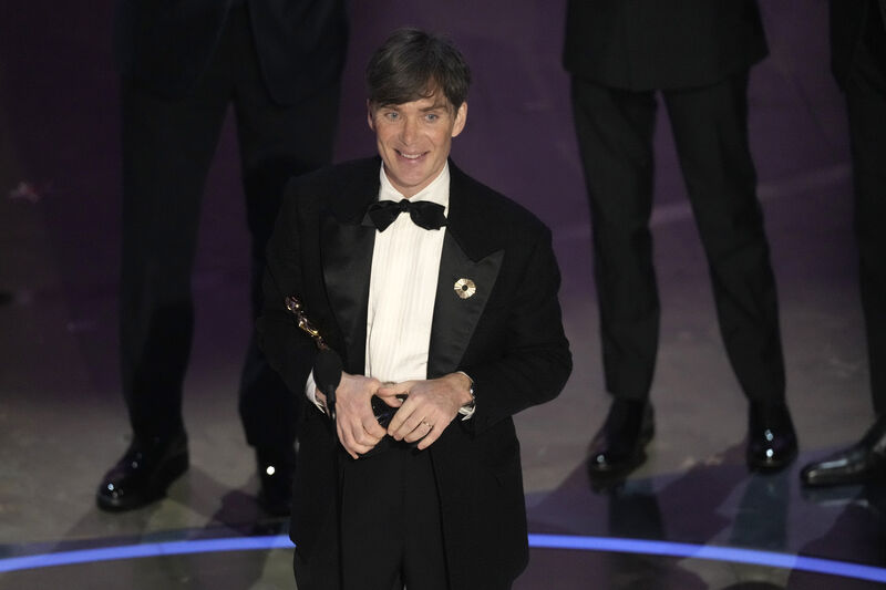 Cillian Murphy accepts his award for Oppenheimer. Picture: Chris Pizzello Cillian Murphy accepts his award for Oppenheimer. Picture: Chris Pizzello