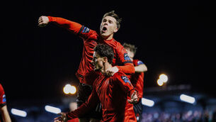 <p>Connor Parsons gave Bohs the lead against Shamrock Rovers. Pic: ©INPHO/Tom Maher</p>