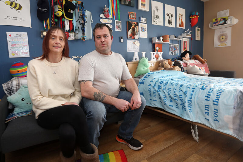 Husband and wife Maggie Butler and Michael Power, who said. 'I wouldn’t like any other family to be treated like that'. Picture: Brendan Gleeson