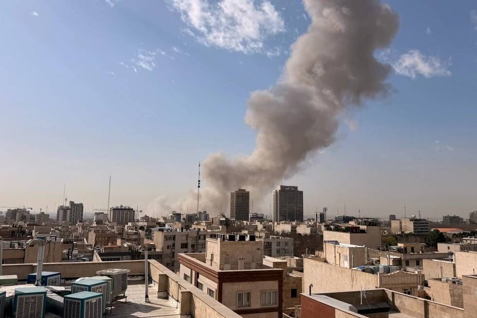 Smoke rises on the skyline after an explosion in Tehran, Iran, Saturday, Feb. 28, 2026.(AP Photo) Smoke rises on the skyline after an explosion in Tehran, Iran, Saturday, Feb. 28, 2026.(AP Photo)