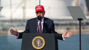 <p>President Donald Trump speaks at the Port of Corpus Christi in Corpus Christi, Texas, Friday, Feb. 27, 2026. (AP Photo/Michael Gonzalez)</p>