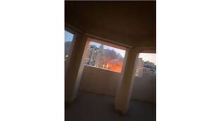 <p>Local footage captured the moment a missile struck the ground in the ‘The Palm’ area of Dubai near large apartment blocks.</p>