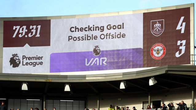 <p>Burnley were denied a thrilling fightback (Richard Sellers/PA)</p>