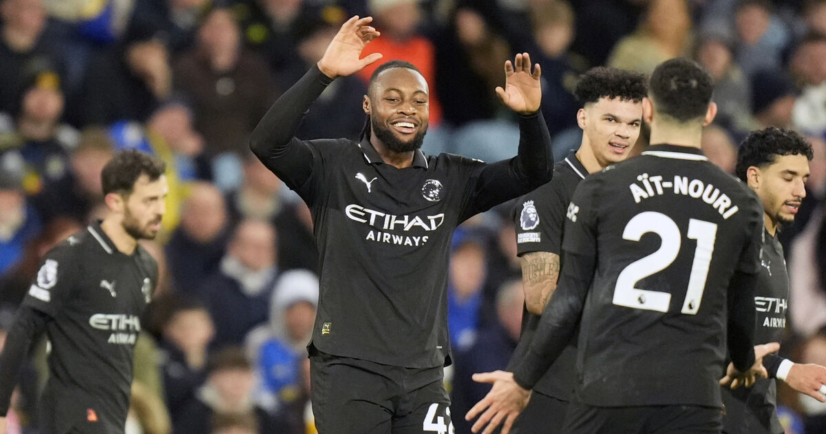 Semenyo fires City past Leeds to keep heat on Gunners