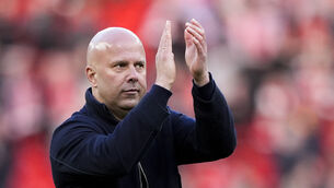 <p>Liverpool manager Arne Slot applauded his team’s set-piece threat. Pic: Peter Byrne/PA</p>