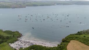<p>Dock beach near James’ Fort in Kinsale Harbour.</p>