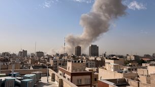 <p>Smoke rises on the skyline after an explosion in Tehran, Iran, on Saturday. Picture: AP Photo</p> <p>Smoke rises on the skyline after an explosion in Tehran, Iran, on Saturday. Picture: AP Photo</p>