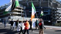Protests at Croke Park