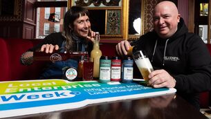 <p>Virginia O’Gara of My Goodness and Pat Falvey of Blarney Brewing Company at the launch of the LEO Cork City’s Local Enterprise Week 2026 in the Imperial Hotel. Local Enterprise Week runs until Friday. Picture: Darragh Kane</p>