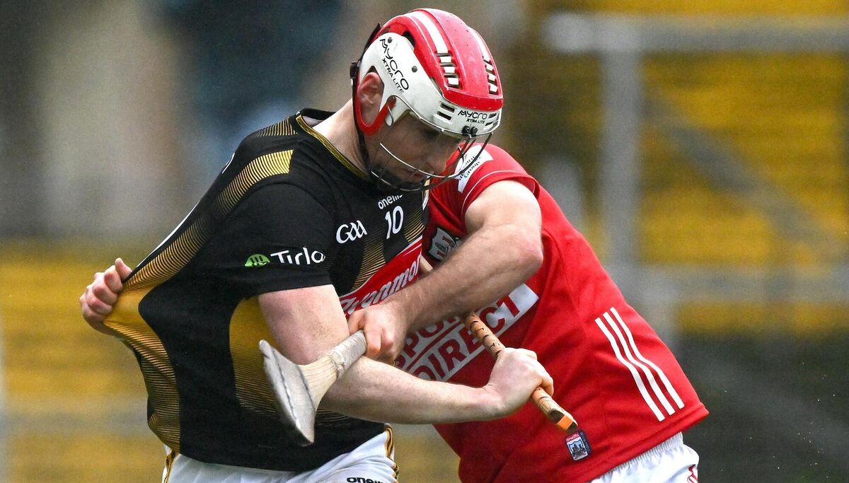 Liam Moore of Kilkenny is tackled by William Buckley of Cork. Pic: Ray McManus/Sportsfile Liam Moore of Kilkenny is tackled by William Buckley of Cork. Pic: Ray McManus/Sportsfile