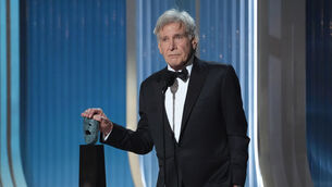 <p>Harrison Ford accepts the lifetime achievement award (Chris Pizzello/AP)</p> <p>Harrison Ford accepts the lifetime achievement award (Chris Pizzello/AP)</p>