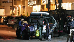 <p>A family flees its home following Israeli airstrikes in Dahiyeh, a southern suburb of Beirut, Lebanon, early Monday. Picture: AP Photo/Bilal Hussein</p> <p>A family flees its home following Israeli airstrikes in Dahiyeh, a southern suburb of Beirut, Lebanon, early Monday. Picture: AP Photo/Bilal Hussein</p>