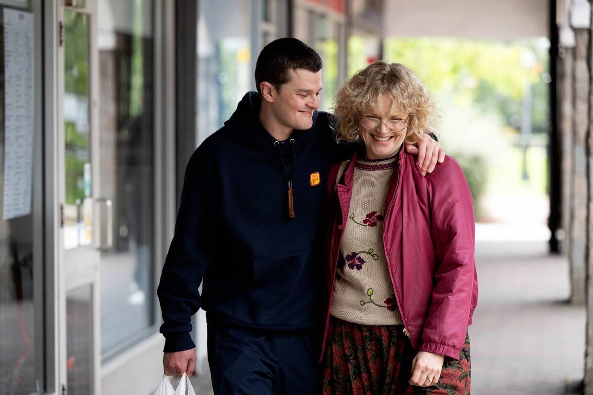 Robert Aramayo as John Davidson and Maxine Peake as Dottie Achenbach in I Swear. Picture: Graeme Hunter/ Studiocanal Robert Aramayo as John Davidson and Maxine Peake as Dottie Achenbach in I Swear. Picture: Graeme Hunter/ Studiocanal