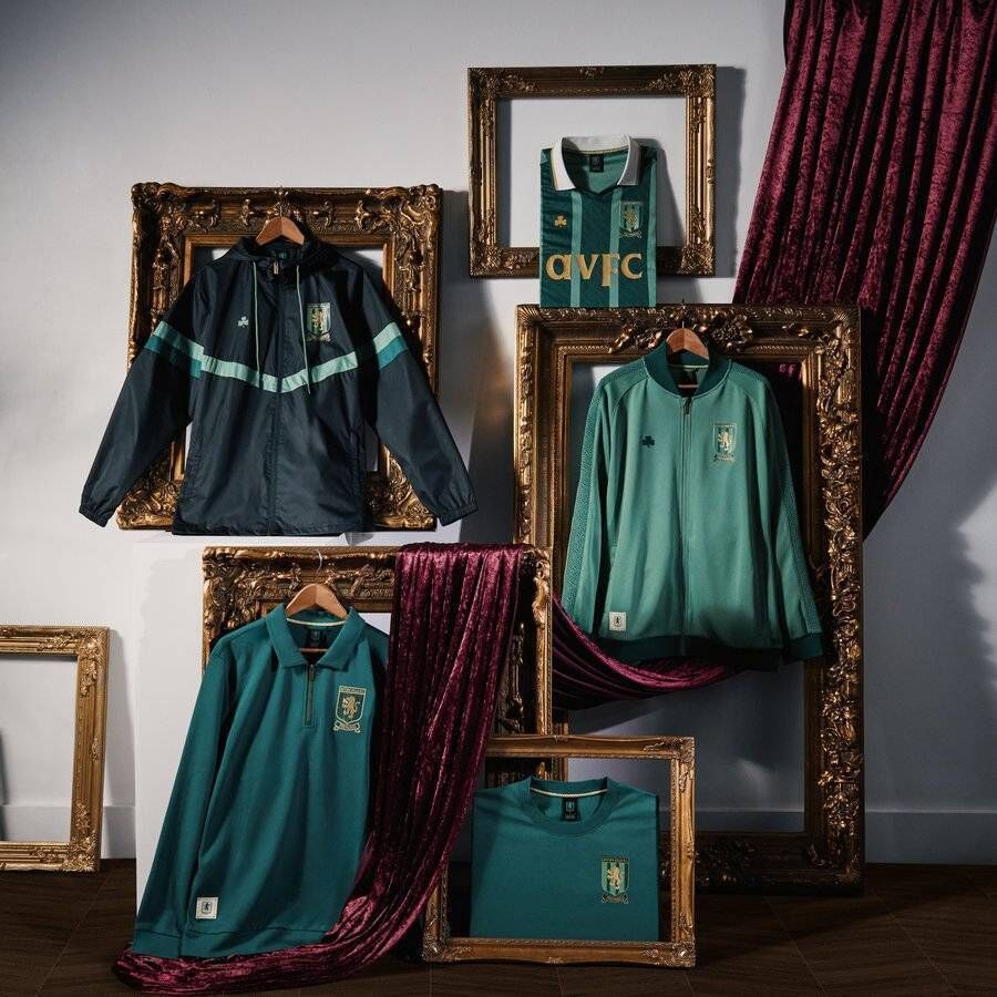 Aston Villa's new Irish range. Pic via Aston Villa FC