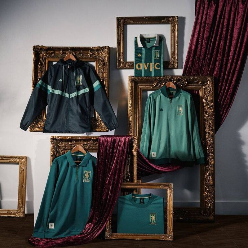 Aston Villa's new Irish range. Pic via Aston Villa FC