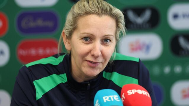 <p>Head Coach Carla Ward at Tallaght Stadium on Monday. Pic: INPHO/James Crombie</p>