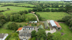 <p>The house and farmyard of the 220-acre farm for auction at Gortmore, Feenagh, Co Limerick</p>