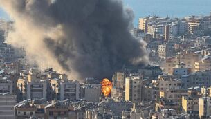 <p>Smoke plumes billow following Israeli bombardment on Beirut's southern suburbs on March 2, 2026. </p> <p>Smoke plumes billow following Israeli bombardment on Beirut's southern suburbs on March 2, 2026. </p>