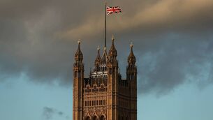 <p>The British flag flying atop the Palace of Westminster on December 7, 2018, ahead of a crucial vote by MPs on the Brexit deal agreed by then prime minister Theresa May and the EU. Picture: Daniel Leal-Olivas/AFP/Getty</p>