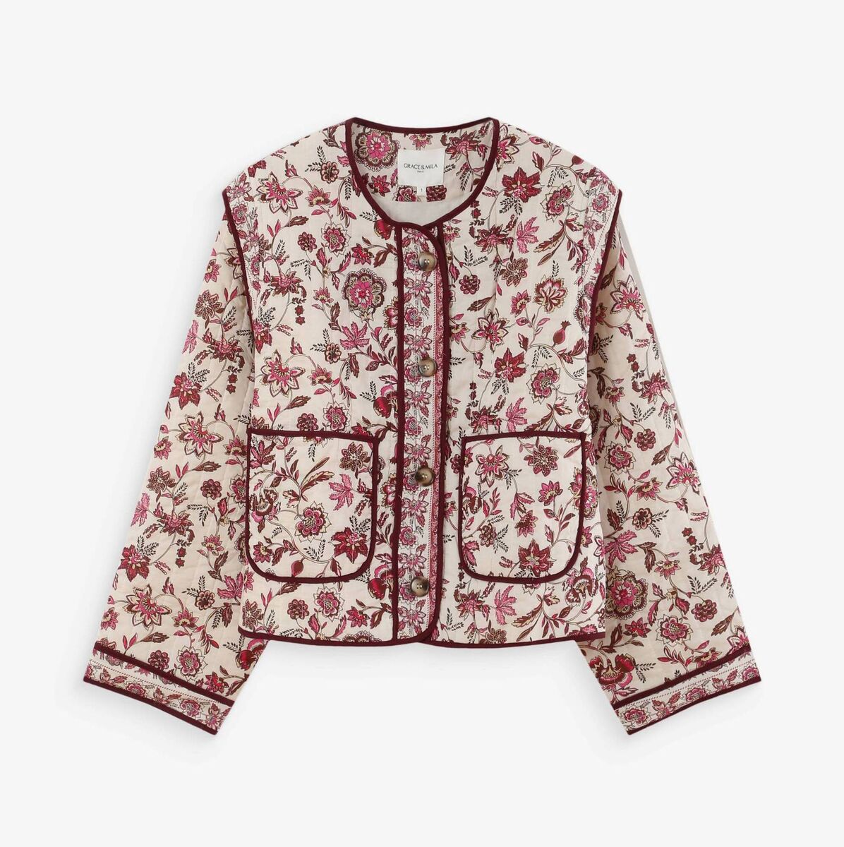 Floral jacket, €125, Grace &amp; Mila at Ruby 67 Boutique
