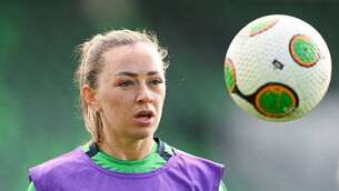 <p>Clubs from America, Europe and the English Women’s Super League are interested in signing Katie McCabe. Pic: Stephen McCarthy/Sportsfile</p>