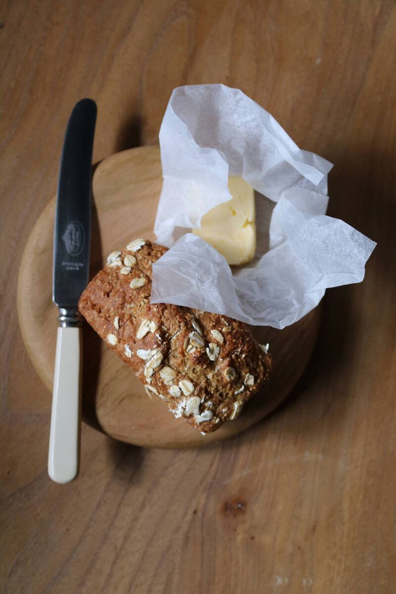 Bread and butter’ Michelin-style, from Ballydehob’s Restaurant Chestnut, Co Cork. Bread and butter’ Michelin-style, from Ballydehob’s Restaurant Chestnut, Co Cork.