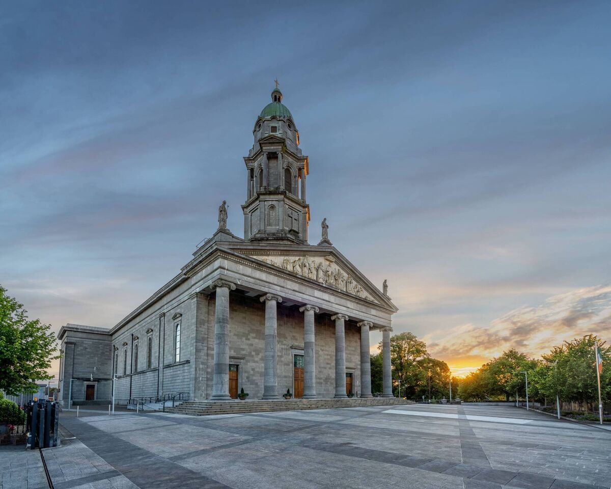 St Mel's Cathedral, Longford, where the newer stained-glass windows, designed by the Dominican priest Kim En Joong, beautifully complement the two masterpieces designed by Harry Clarke. Photo: Fáilte Ireland and Longford County Council