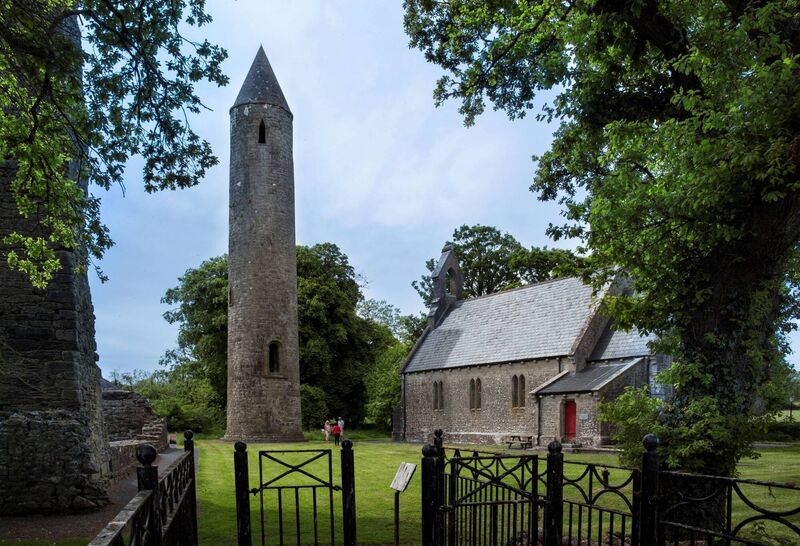 Timahoe Round Tower, Co Laois, a stunning sign of Ireland's rich spiritual heritage. Photo: Fáilte Ireland and Laois Tourism