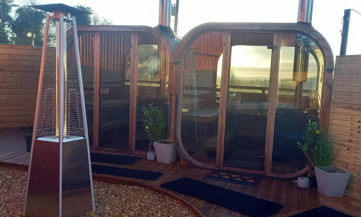 Hughie’s sauna, at the back of Hughie’s country pub in Monaghan. 