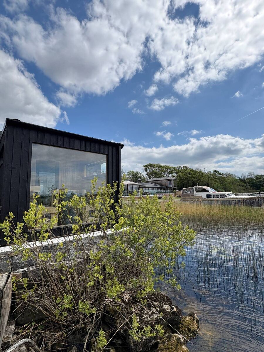 Wineport Lodge’s wellness programme on Lough Ree now also offers a sauna. 