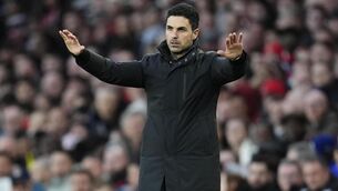 <p>Arsenal manager Mikel Arteta wants even more goals from corners. Pic: Nick Potts/PA</p>
