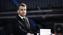 French President Macron visits nuclear submarine navy Base in Ile Longue