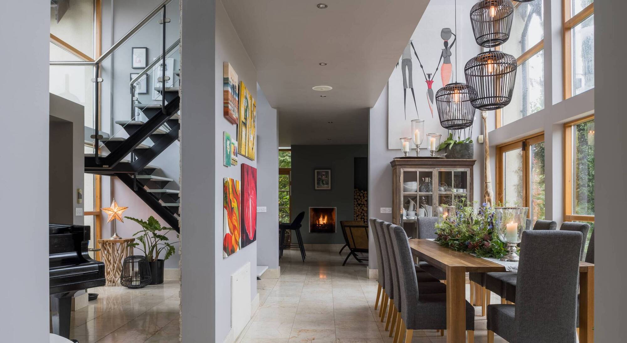 The Kildare home of Adrian and Lorcan, first through to the 2026 final of RTÉ One's 'Home of the Year'. Pictures: RTÉ 