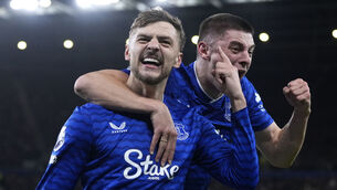<p>Everton's Kiernan Dewsbury-Hall celebrates scoring their side's second goal of the game. Pic: Peter Byrne/PA Wire.</p> <p>Everton's Kiernan Dewsbury-Hall celebrates scoring their side's second goal of the game. Pic: Peter Byrne/PA Wire.</p>