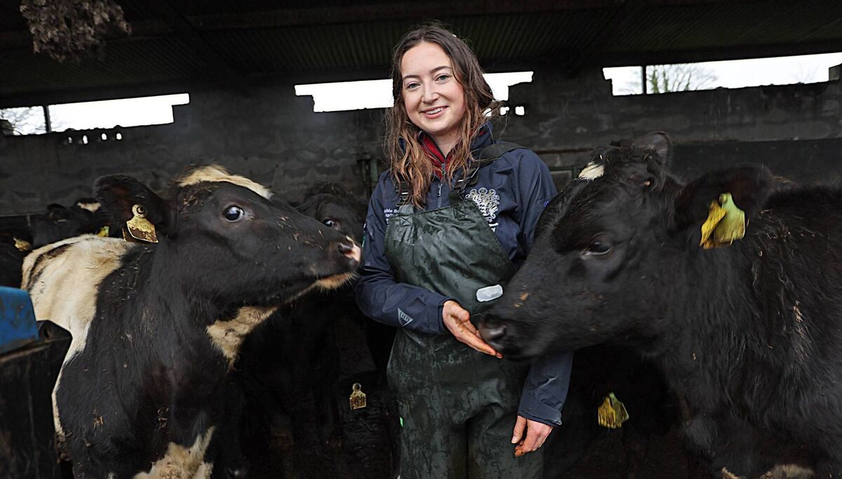 Farmer Sophie Bell on her farm outside Virginia, Co Cavan. Picture: Lorraine Teevan