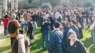 <p>UCD Students’ Union (UCDSU) is hosting a rally calling for systemic change in how the university responds to sexual violence and gender-based harm. Picture: University Observer</p>