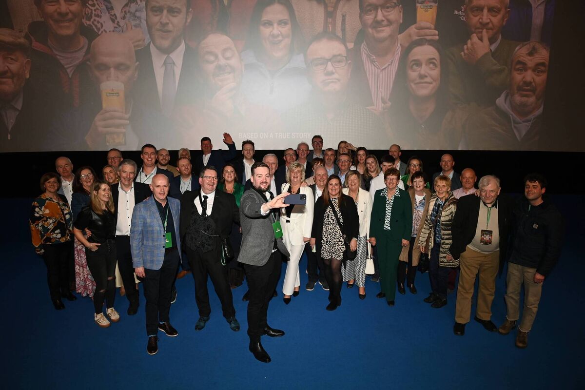 The locals who saved their last pub in Kilteely at the premiere of their short-film at DIFF. 