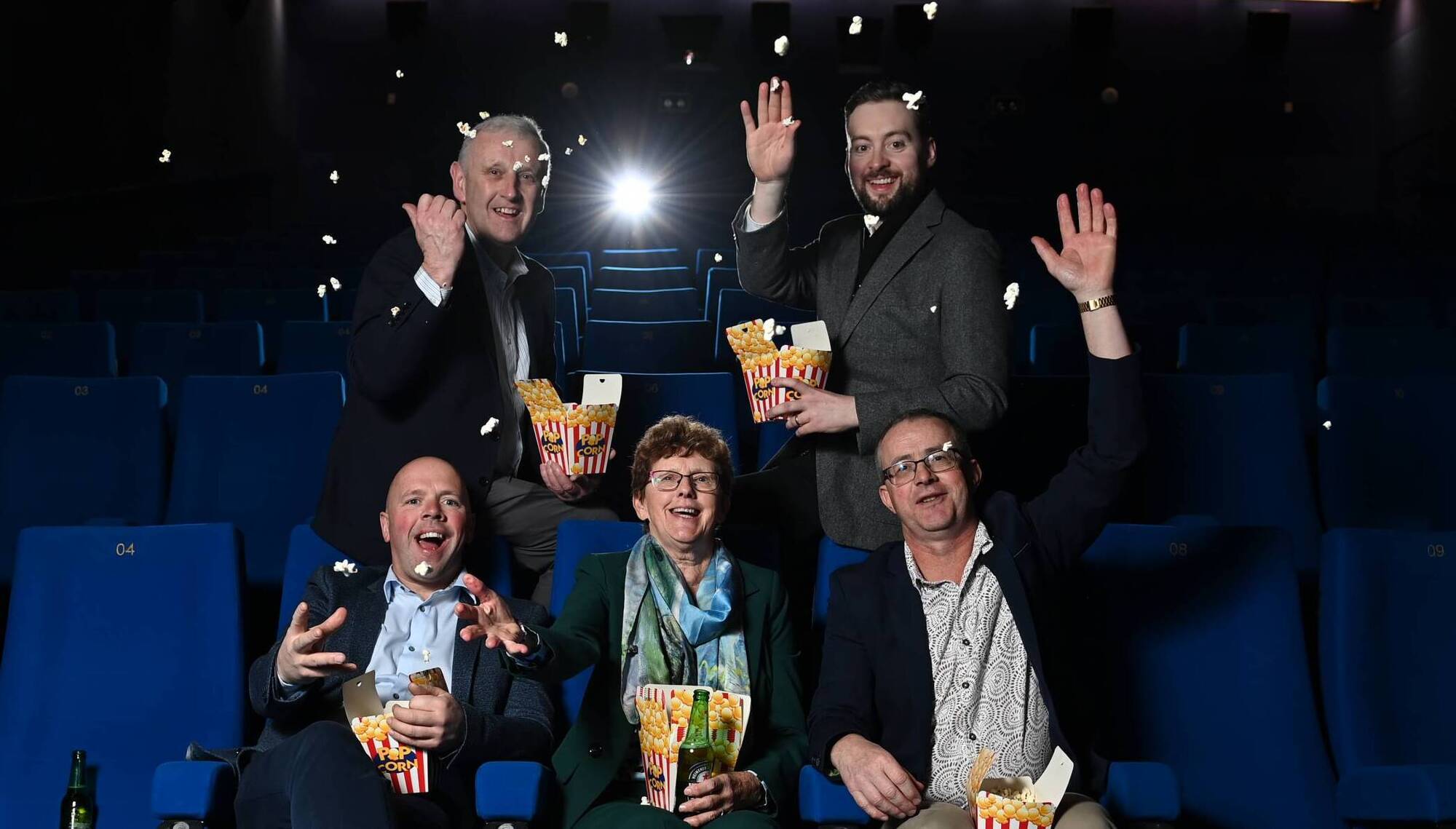 Stakeholders Bosco Ryan, Liam Carroll, John O'Dea, Marie Chavan, and Noel O'Dea at DIFF.