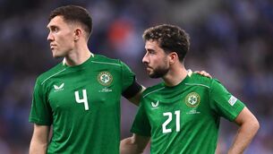 <p>INJURY BLOW: Mikey Johnston could miss Ireland's World Cup playoff with a stress fracture to his ankle. Pic: Stephen McCarthy/Sportsfile.</p>