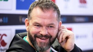 <p>CHANGING IT UP: Ireland head coach Andy Farrell at the squad announcement for Friday's meeting with Wales Pic: ©INPHO/Laszlo Geczo</p>