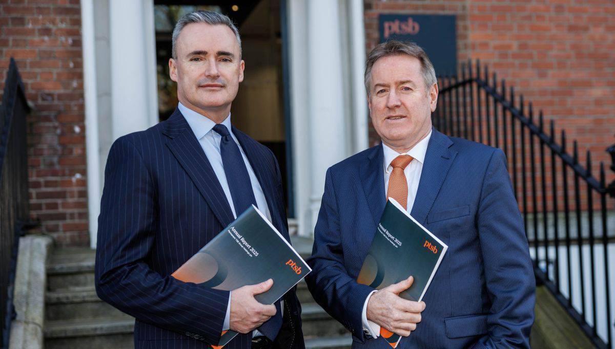 Announcing PTSB’s 2025 Annual Results were, right, PTSB Chief Executive Officer, Eamonn Crowley, and PTSB Chief Financial Officer, Barry D’Arcy.