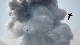 <p>Questioned by a reporter, Mr Carney could not rule out the Canadian military ever becoming involved in the conflict. Picture: AP Photo/Vahid Salemi.</p>