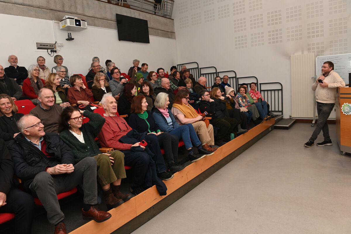  Steve Broekhuizen introduces a film  to the audience attending a Cork Cine Club screening at Cork College of FET, Douglas Street Campus. Picture: Larry Cummins